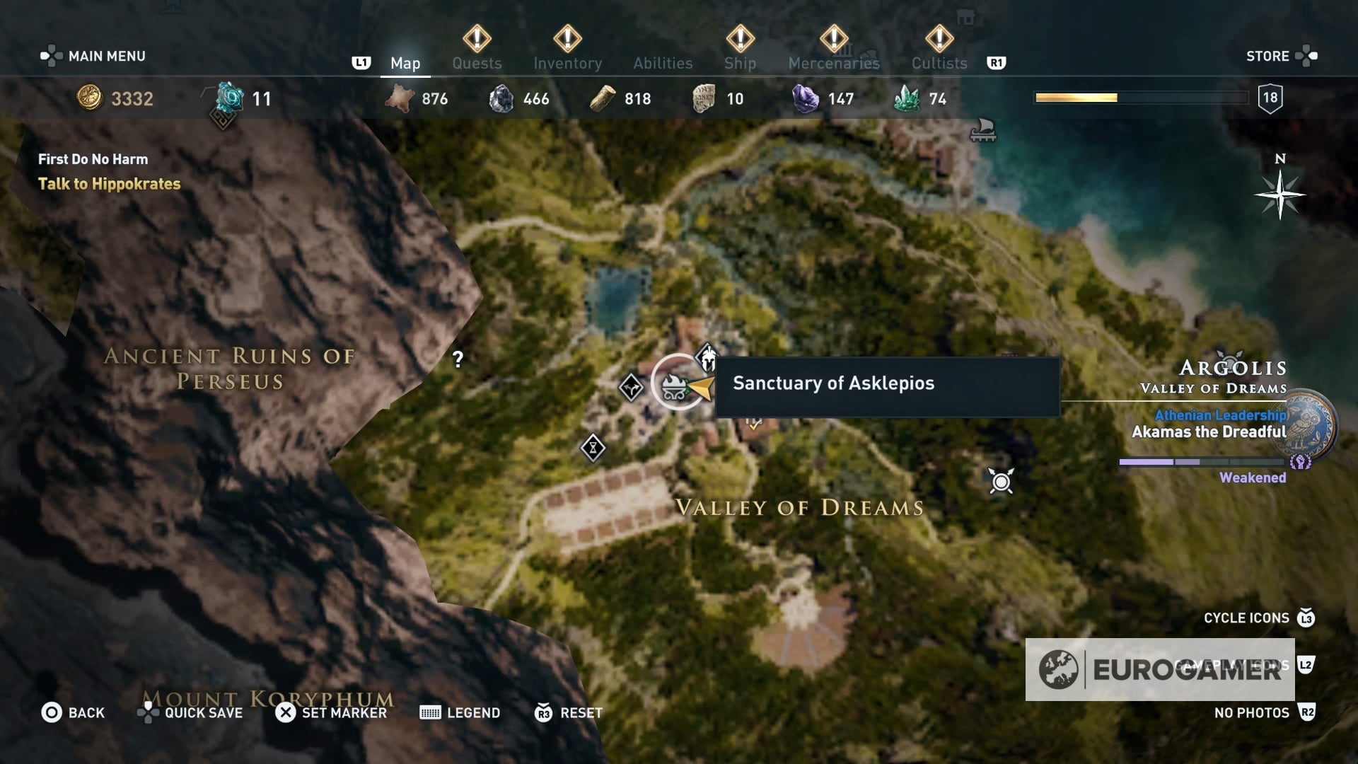 Assassin's Creed Odyssey Turning Tides, An Arm and a Leg riddle